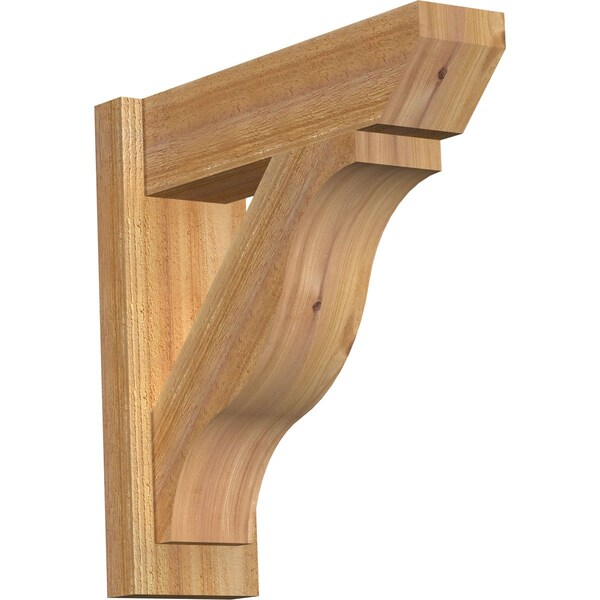 Ekena Millwork Funston Slat Rough Sawn Outlooker, Western Red Cedar, 6"W x 20"D x 20"H OUT06X20X20FST06RWR - main